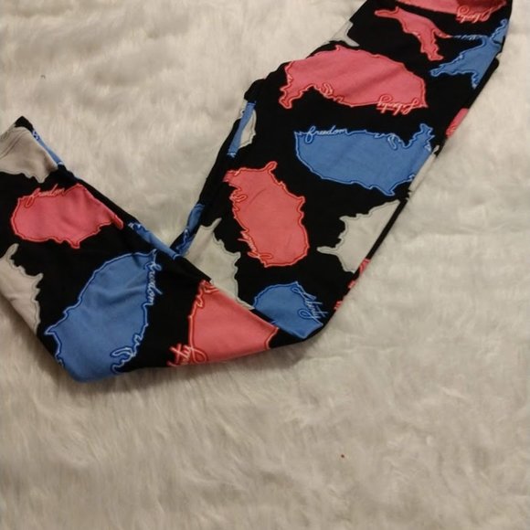 NWT OS Lularoe Leggings America - Picture 4 of 5